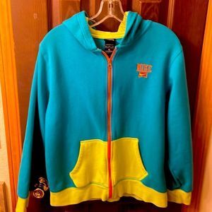 Nike neon zippered hoodie. Size XL kids. Could be boy or girls, or small adult